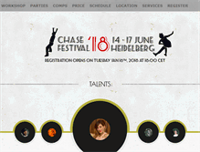 Tablet Screenshot of chasefestival.com